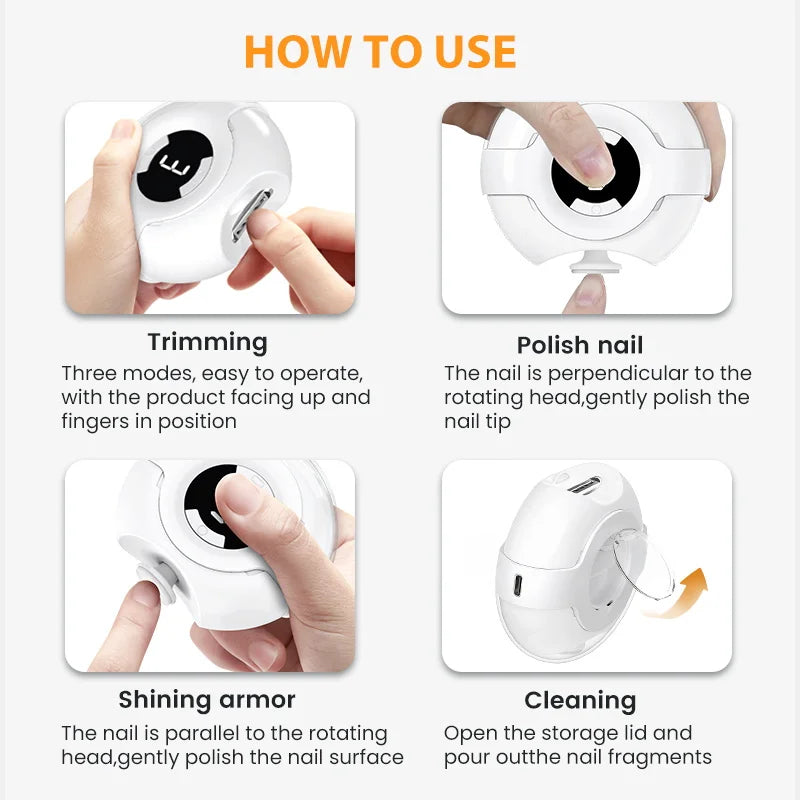 3 Gear Rechargeable Nail Clipper