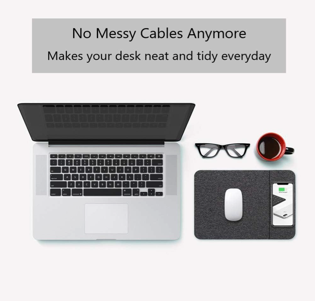 Wireless Phone Charging Mouse Pad