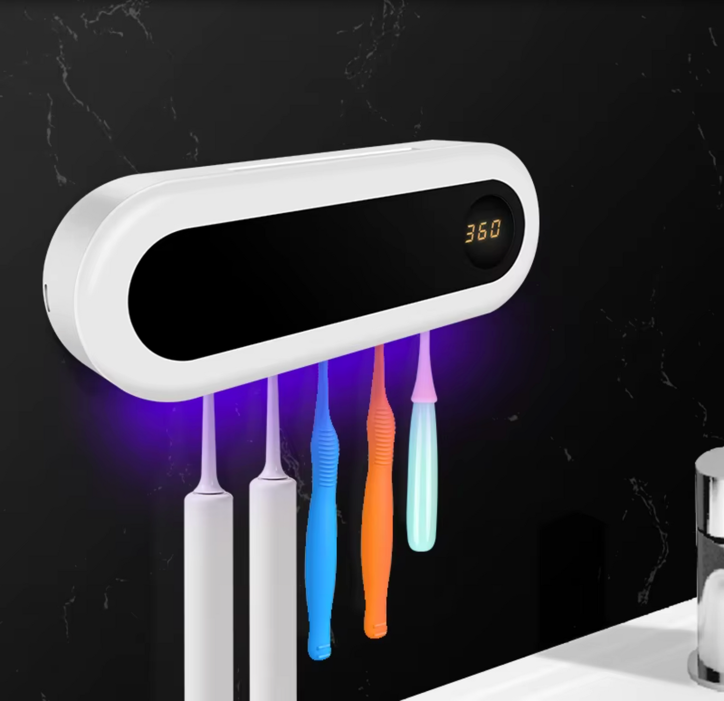 Wall Mounted Smart UV Toothbrush Sterilizer Holder