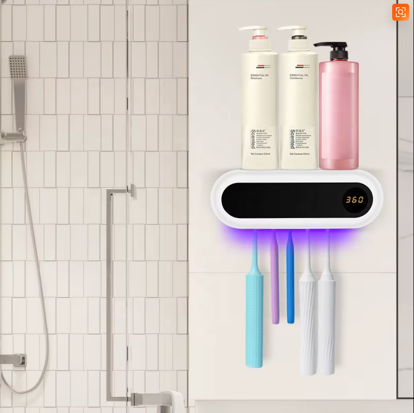 Wall Mounted Smart UV Toothbrush Sterilizer Holder
