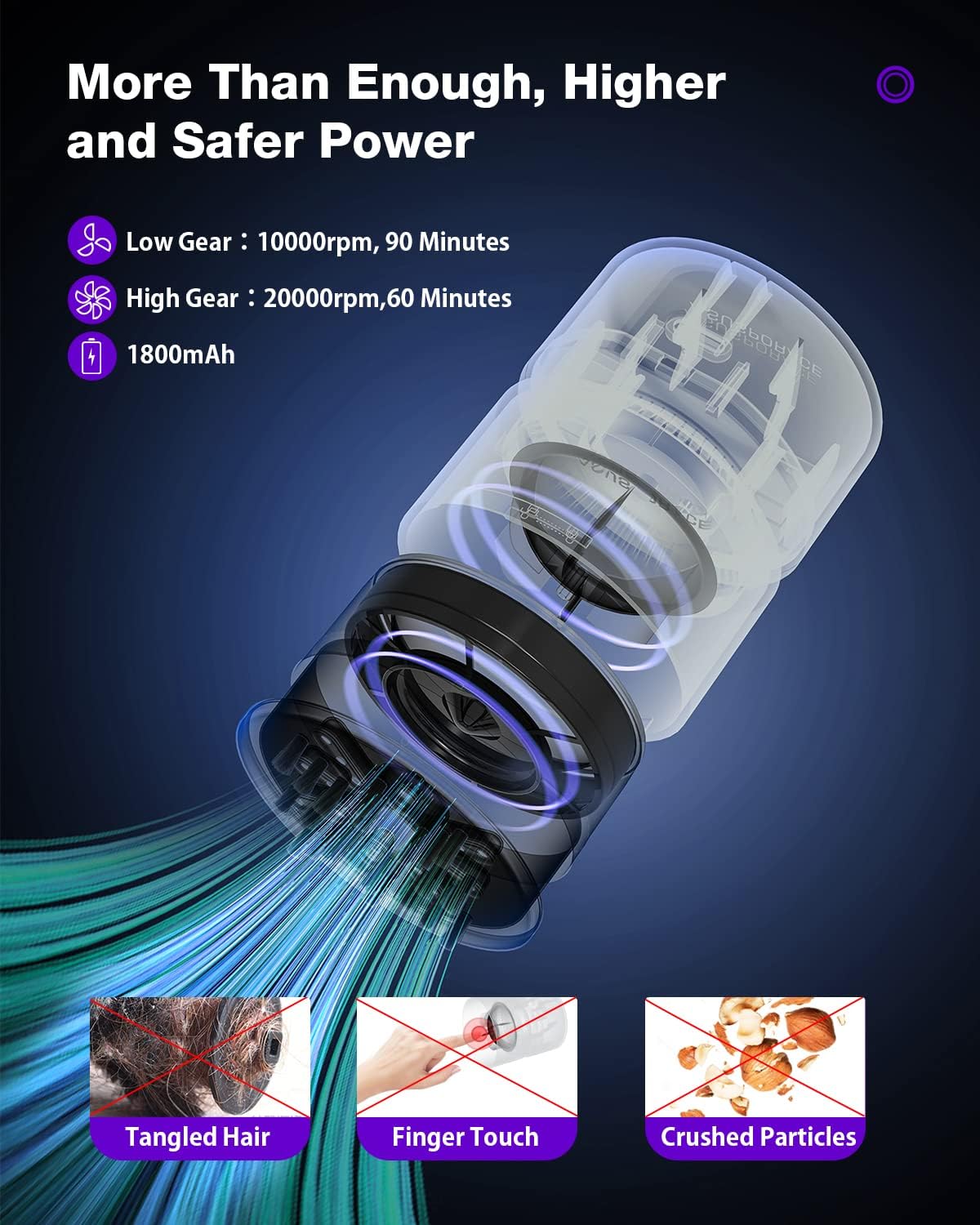 Mini Rechargeable Desktop Vacuum Cleaner with Dual Capacity