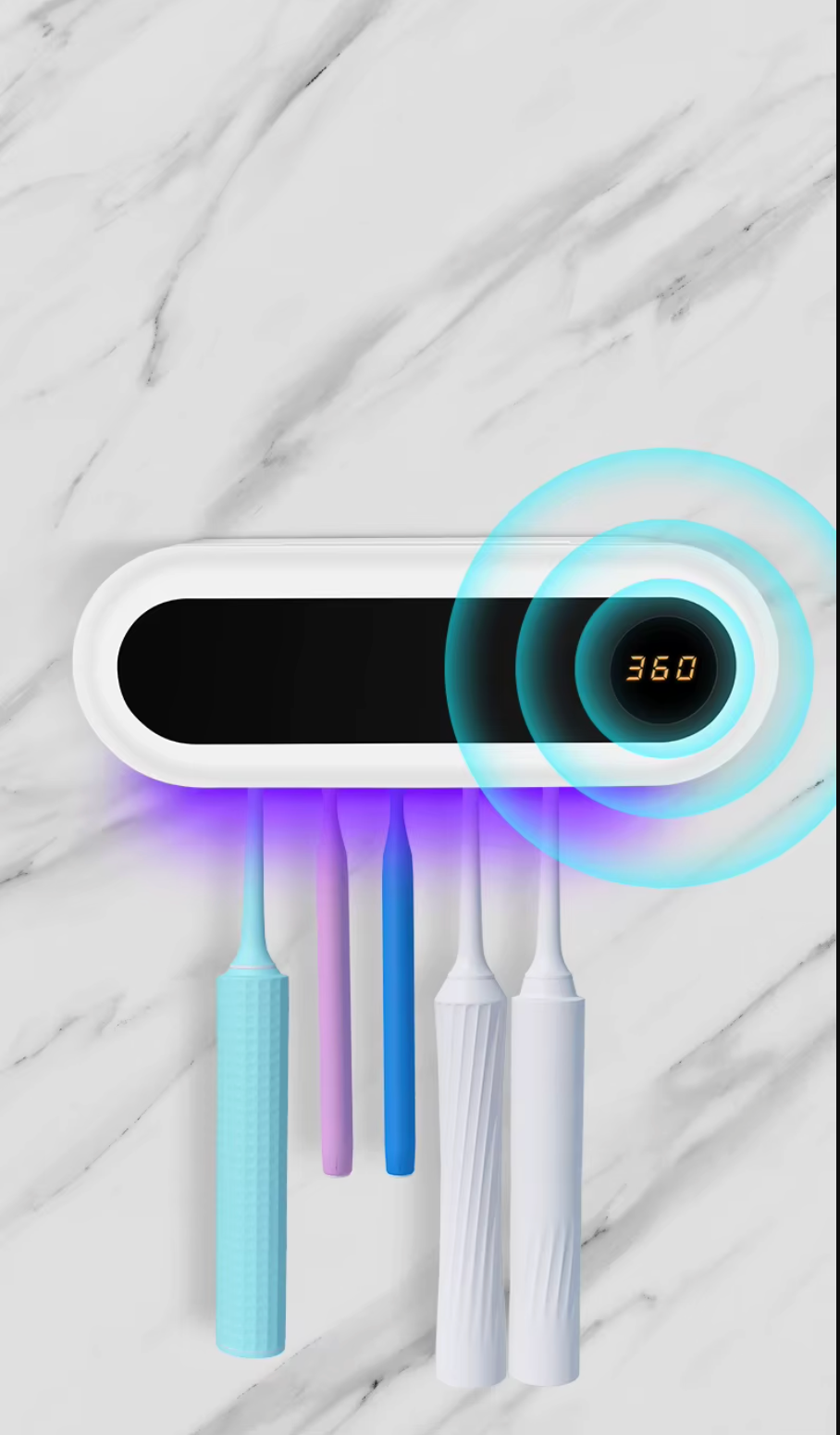 Wall Mounted Smart UV Toothbrush Sterilizer Holder