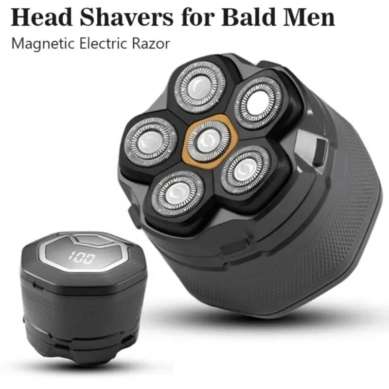 Magnetic Electric Shaver with 6 Heads