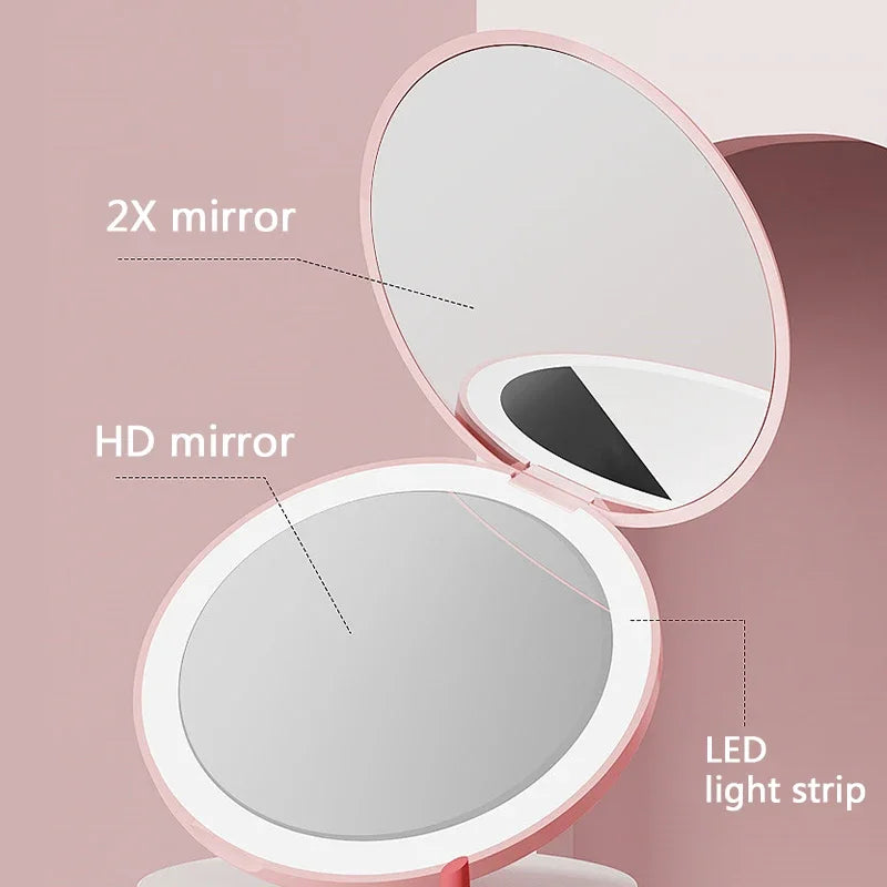 Handheld Pocket LED Mirror