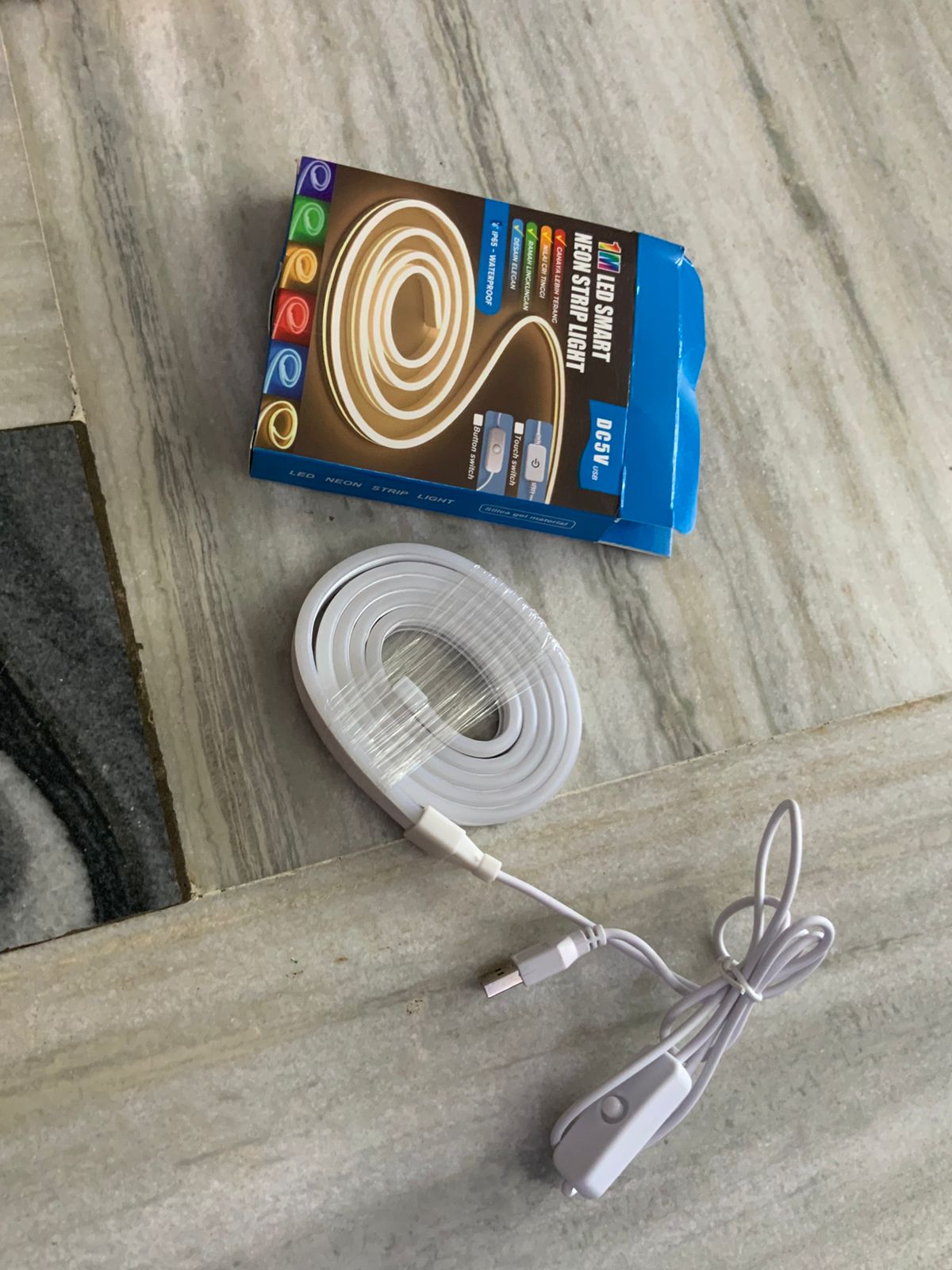 1 Meter Neon Waterproof LED Strip Lights, Flexible Lights For Decoration