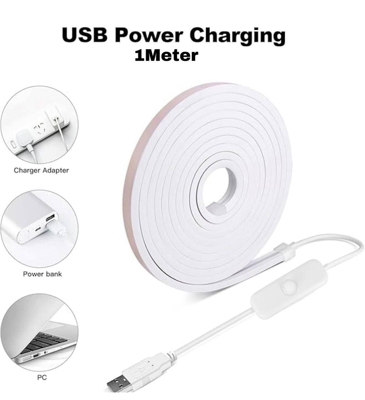 1 Meter Neon Waterproof LED Strip Lights, Flexible Lights For Decoration