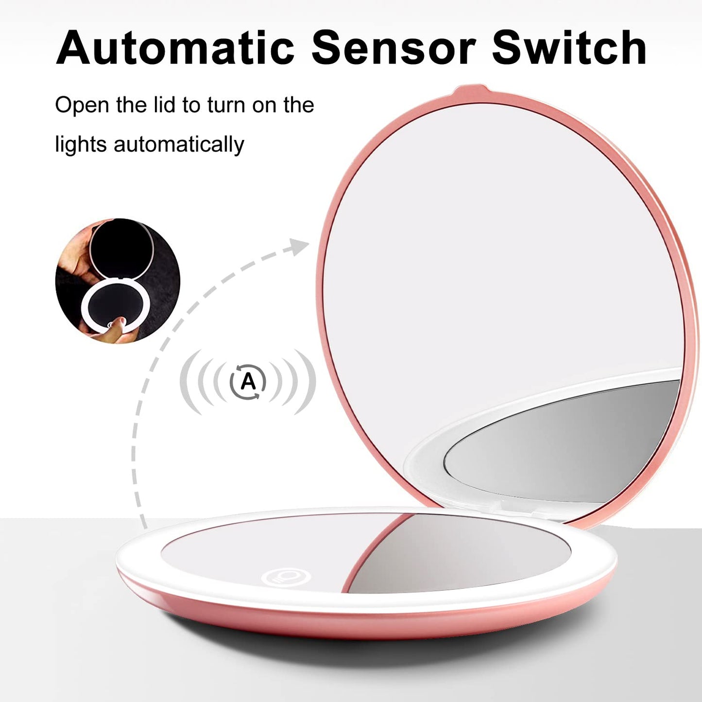 Handheld Pocket LED Mirror